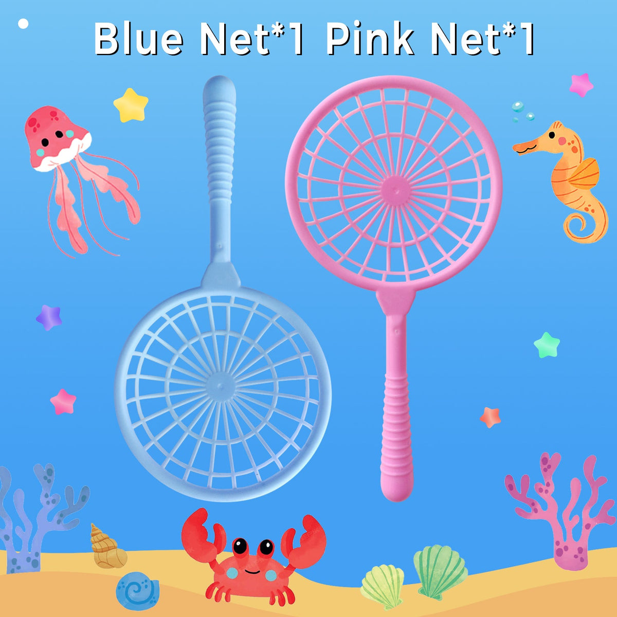 Magic Water Elf Toy Accessory: Magic Gel 20 Colors, Magic Gel 10 Colors, Magic Powder 4 Bags, Net 1 Piece,Sea Animal Molds 10 types