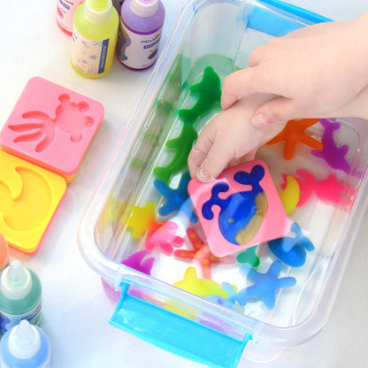 Aqua Fairy Water Gel Kit - Magic Water Elf Toy Handmade Water Animal Set - 10 Colors Magic Gel Aqua Art 6 Molds Squishy Maker - Party Favor Birthday Christmas DIY STEM Gifts for 3-8 Year Old Kids