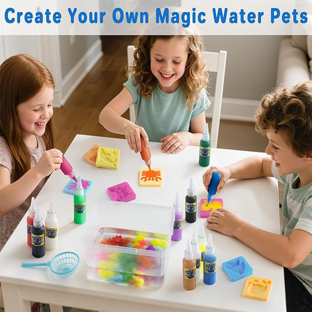 Magic Water Elf Toy Kit - Magic Gel Water Pets DIY Squishy Maker Toys - Art Crafts Kits for Kids Make Your Own Squishies - Birthday Gifts for Girls Boys Ages 6 7 8 9 10 Years Old